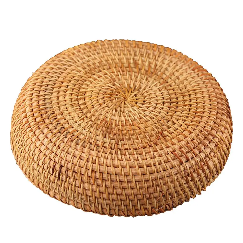 Бамбуковая круглая корзина для хранения ручной работы тарелка фруктов