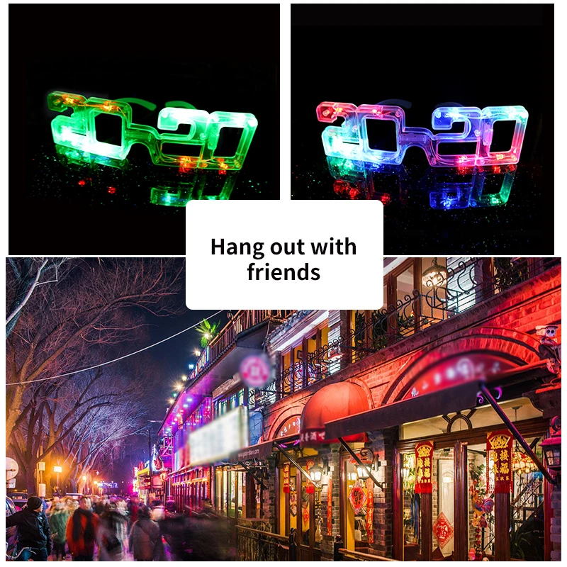 Светодиодный светящийся светильник для очков светящаяся маска глаз светящиеся