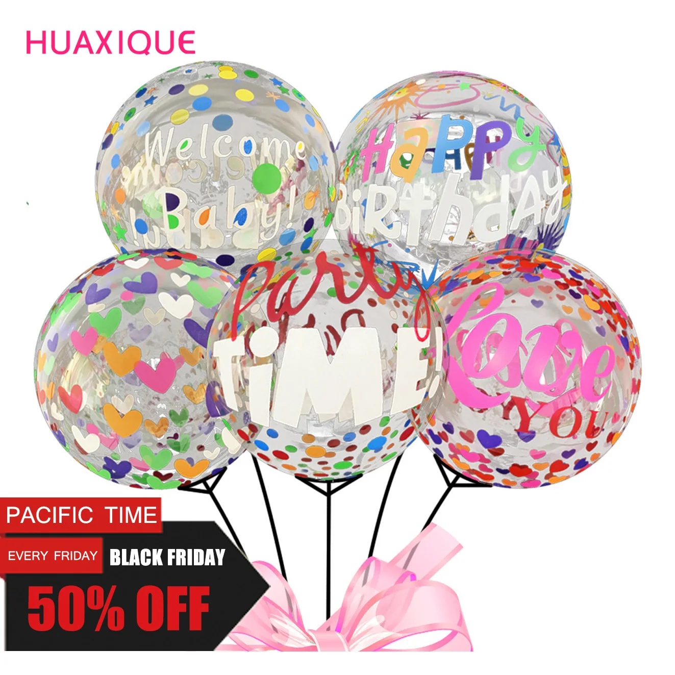 

Happy Birthday Bobo Balloons 20inch Transparent Globos Birthday Balloons for Baby Shower Kids Adult Birthday Party Decor