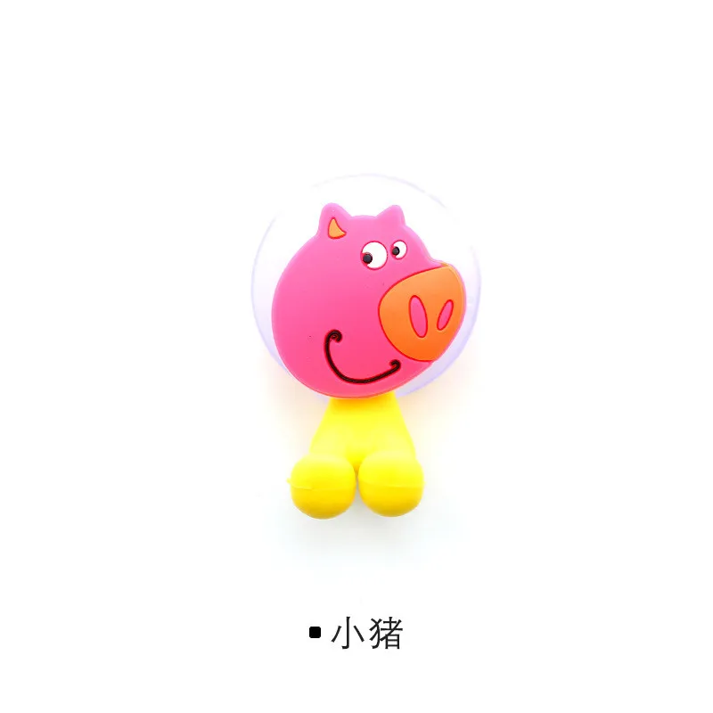 1 шт. Kawaii мультфильм держатель для зубной щетки с животным присосками силиконовый настенный держатель для зубных щеток присоска Прямая поставка