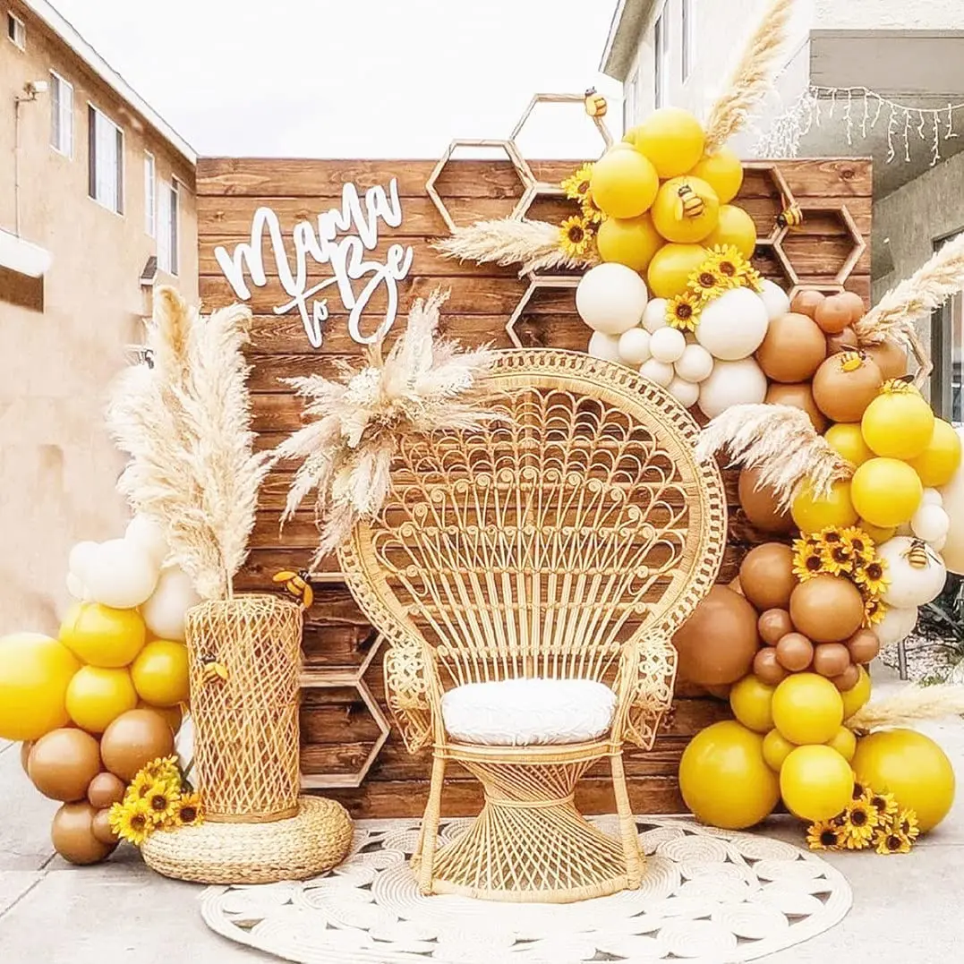 

Желтые воздушные шары, бледно-белые и коричневые, пастельные, латексные, 120 штук, для детской вечеринки