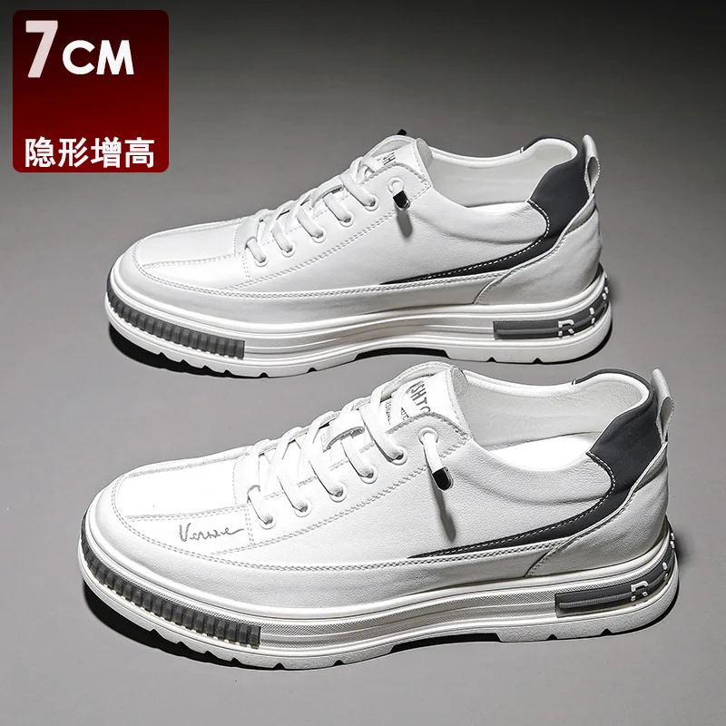 

2021 Spring and Summer New Men's Shoes Invisible Increase Shoes Men's Board Shoes All-match Fashion Casual Sports Shoes