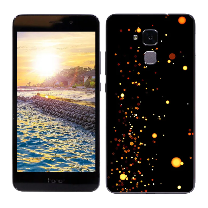 Чехлы для Huawei Honor 5C /Honor 7 Lite Мягкая силиконовая задняя крышка модная окрашенная