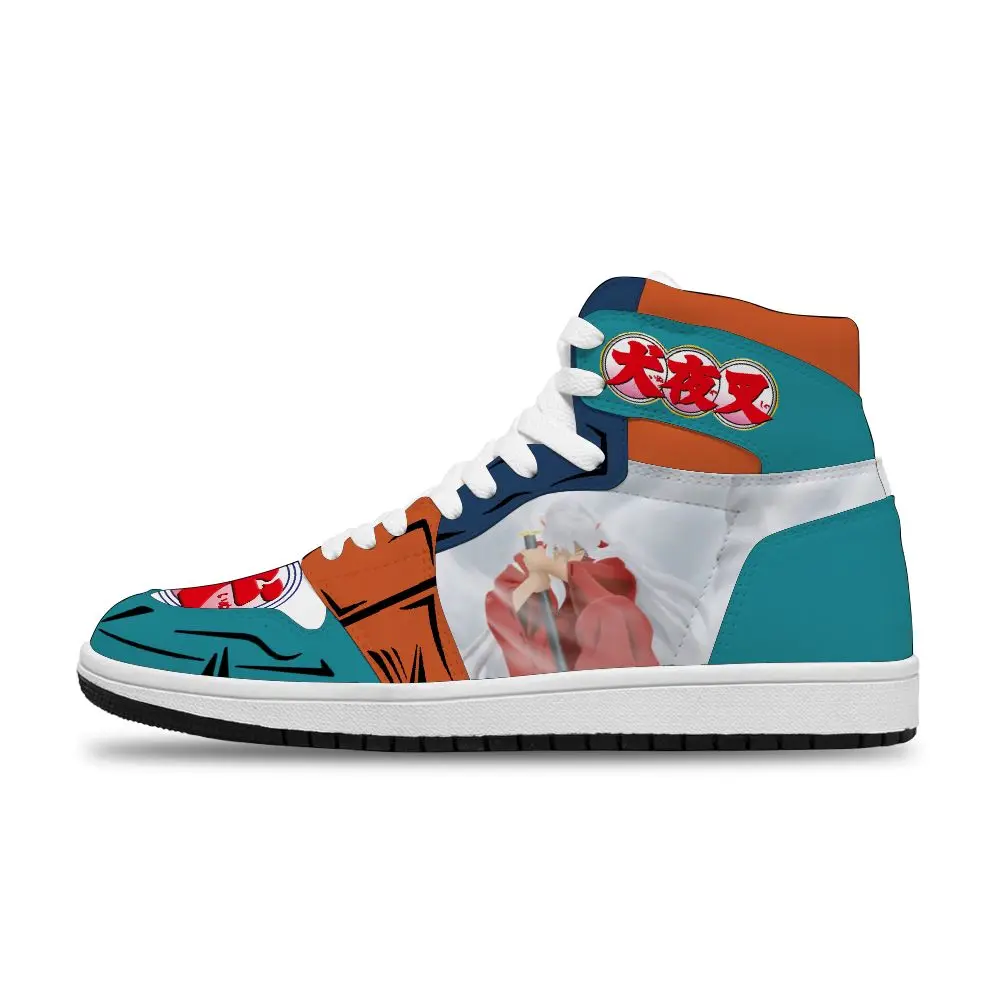

2021 Japanese Hot Anime Inuyasha Diy Breathable Running Non-Slip Basketball Shoes For Men's Unisex Fashion Sneakers