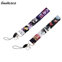 j2665 fashion anime neckband lanyard key id card gym mobile phone strap multifunction mobile phone decoration