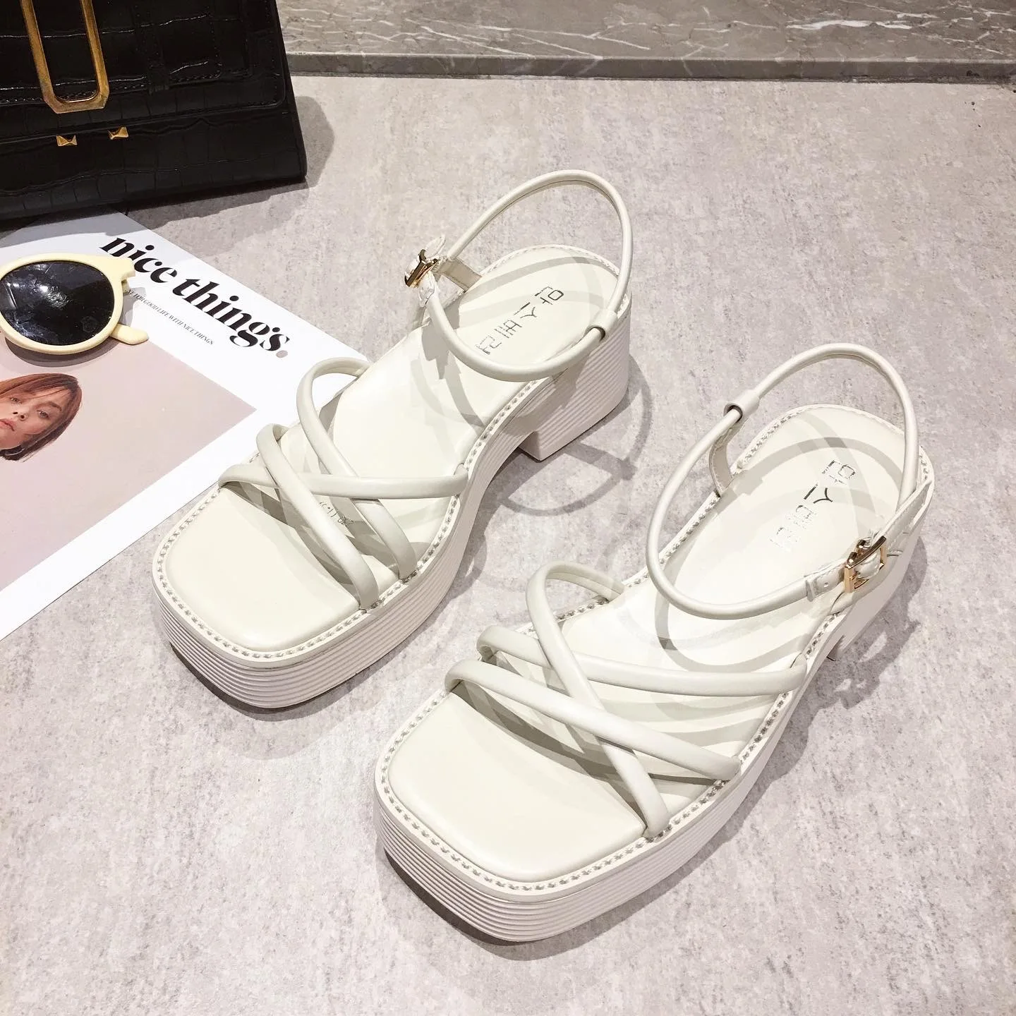 

thick soled sandals women's new Korean fairy style in spring