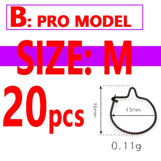 Type B M 20pcs Wifreo 20 шт Maggot клип Maggot волосы установки Klips терминал Карп Рыбалка зажим для приманки снасти все размеры s m l - Цвет: Type B M 20pcs