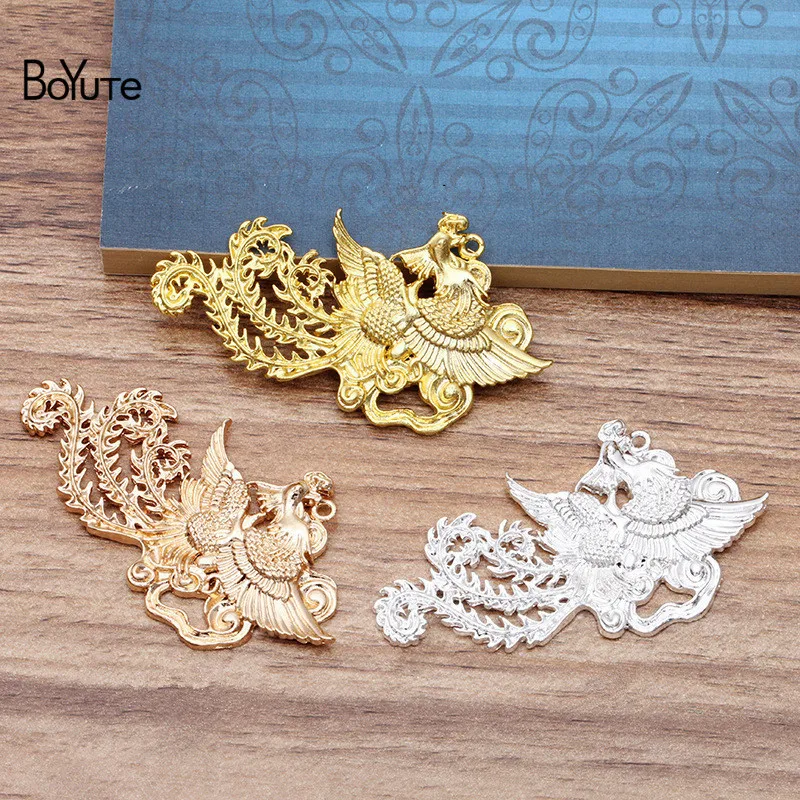 

BoYuTe (10 Pieces/Lot) Factory Direct Wholesale DIY Metal Alloy Jewelry Accessories 34*63MM Phoenix Findings