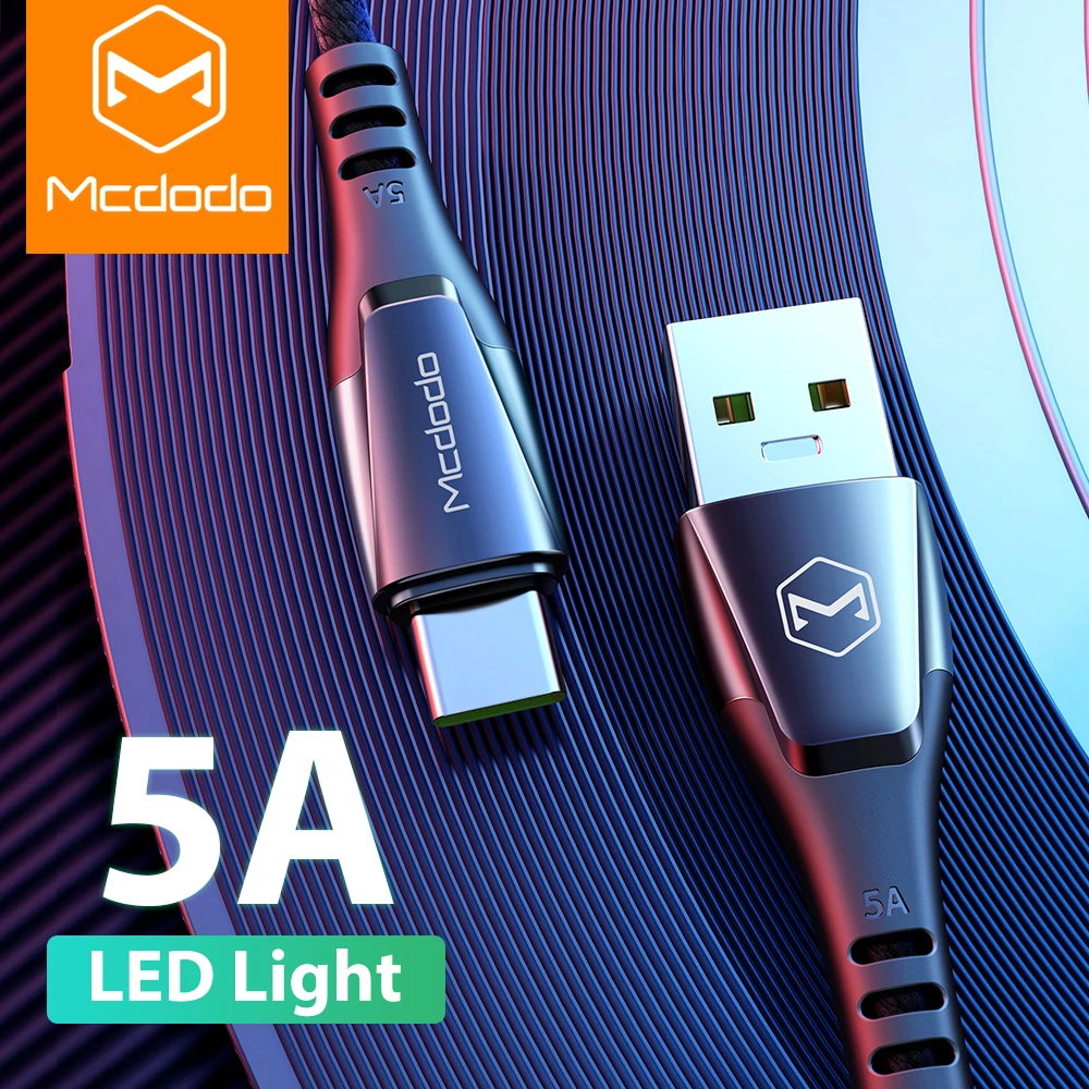 MCDODO 1 5 m 5A Supercharge type C Usb кабель автоматическое отключение питания быстрая зарядка 4