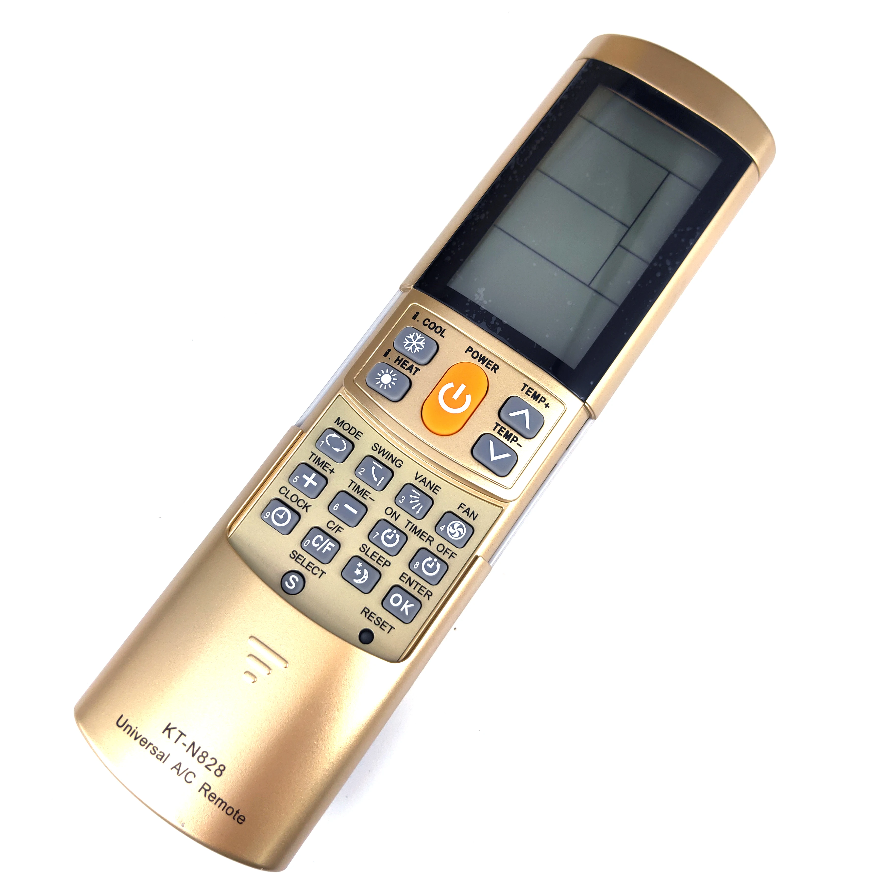 Универсальный пульт дистанционного управления кондиционера для Sanyo SAMSUNG Toshiba LG York AC пульт дистанционного KT-N828 A/C с подставкой 2000 в 1 ЖК-дисплей