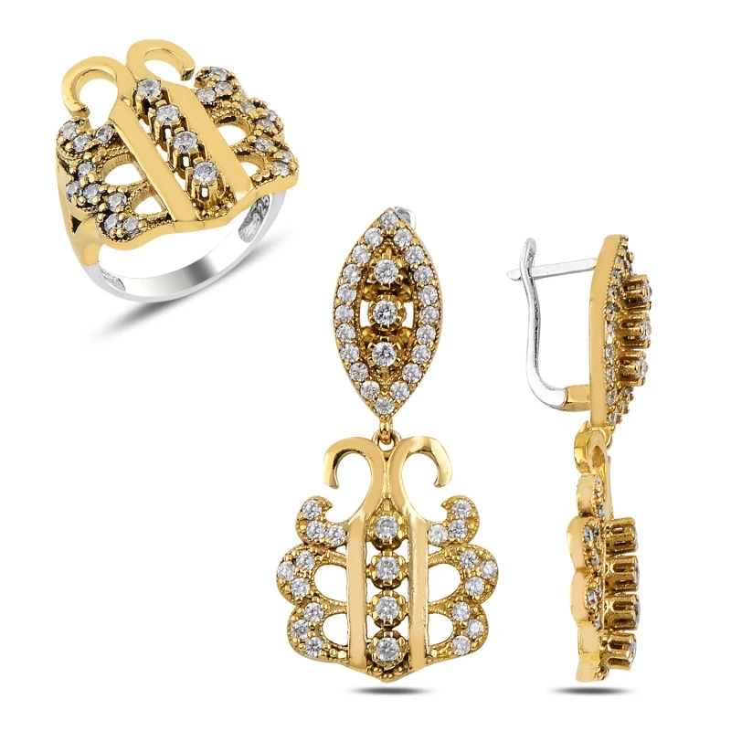 

Silverlina Silver Zircon Stone Authentic Set