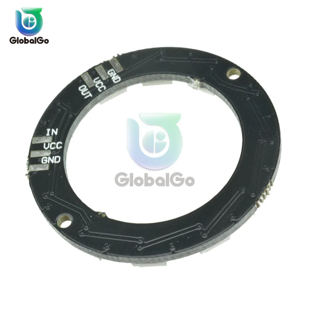 RGB светодиодный кольцевой 12 бит WS2812 WS2812B 5050 светильник со встроенными драйверами
