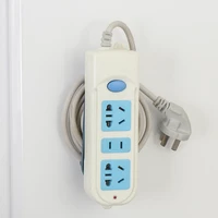 2022 self adhesive wall mounted sticker punch free plug fixer home socket fixer cable wire seamless power strip holder organizer