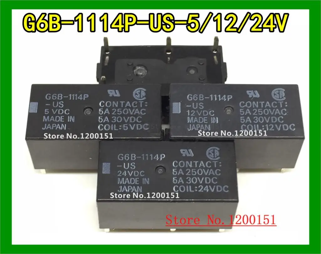 

5pcs/lot G6B-1114P G6B-1114P-US G6B-1114P-US-5VDC G6B-1114P-US-12VDC G6B-1114P-US-24VDC relay DIP-4 G6B-4BND