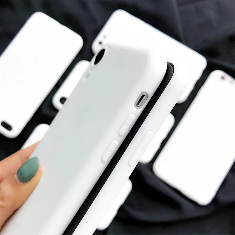 ТПУ белый матовый чехол для huawei P20 Lite P30 P10 P9 P8 Коврики 10 20 Lite рro Nova 3 3i 3e 4 4e 5 P Smart силиконовые чехлы