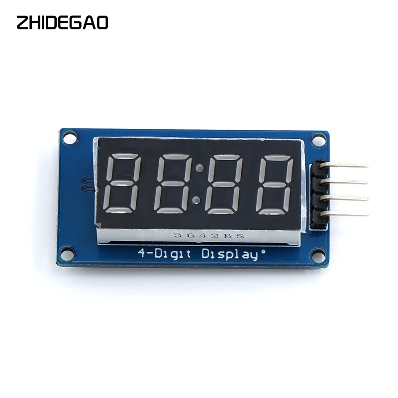 

TM1637 LED Display Module For Arduino 7 Segment 4 Bits 0.36 Inch Clock RED Anode Digital Tube Four Serial Driver Board Pack