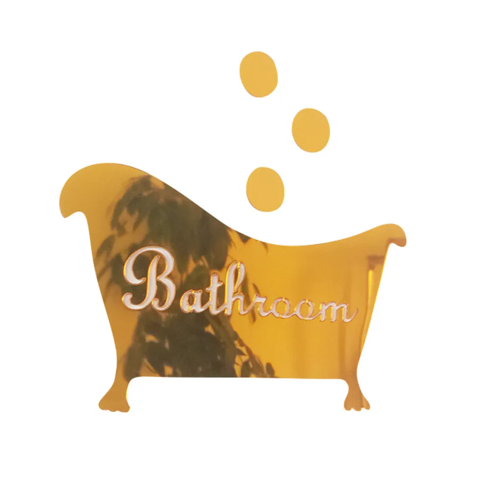 

2021tophomedecor3DMirrorStickerFunnyDoorEntranceSignkidsMenWomenBathroomDIYWall