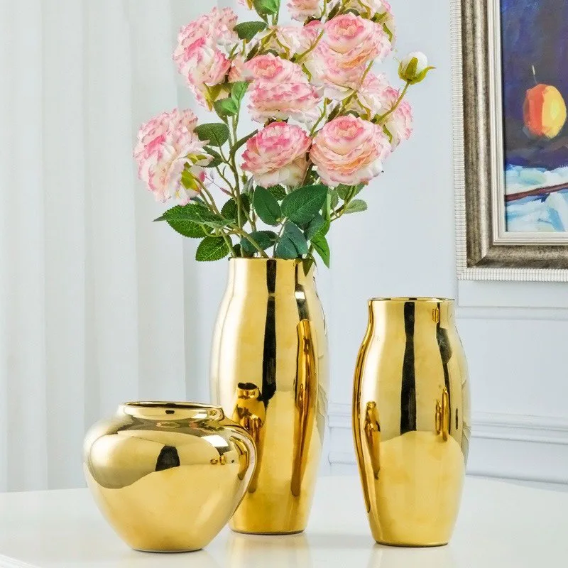 3 шт. Европейский роскошный дом гостиная мягкие украшения золотой керамическая