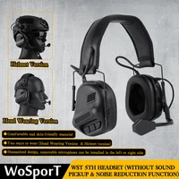 tactical helmet headset with fast helmet rail adapter military airsoft communication headphone outdoor hunting shooting headset