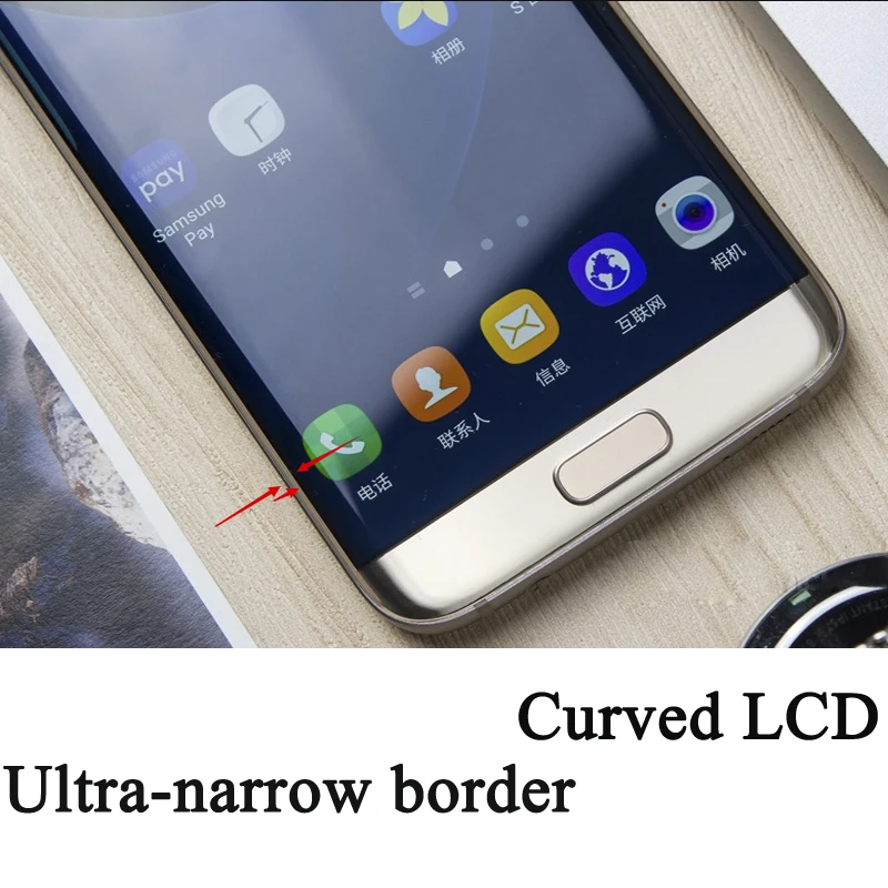 ЖК дисплей Super AMOLED 5 ''для SAMSUNG Galaxy S7 Edge G935F G935 сенсорный экран с дигитайзером в