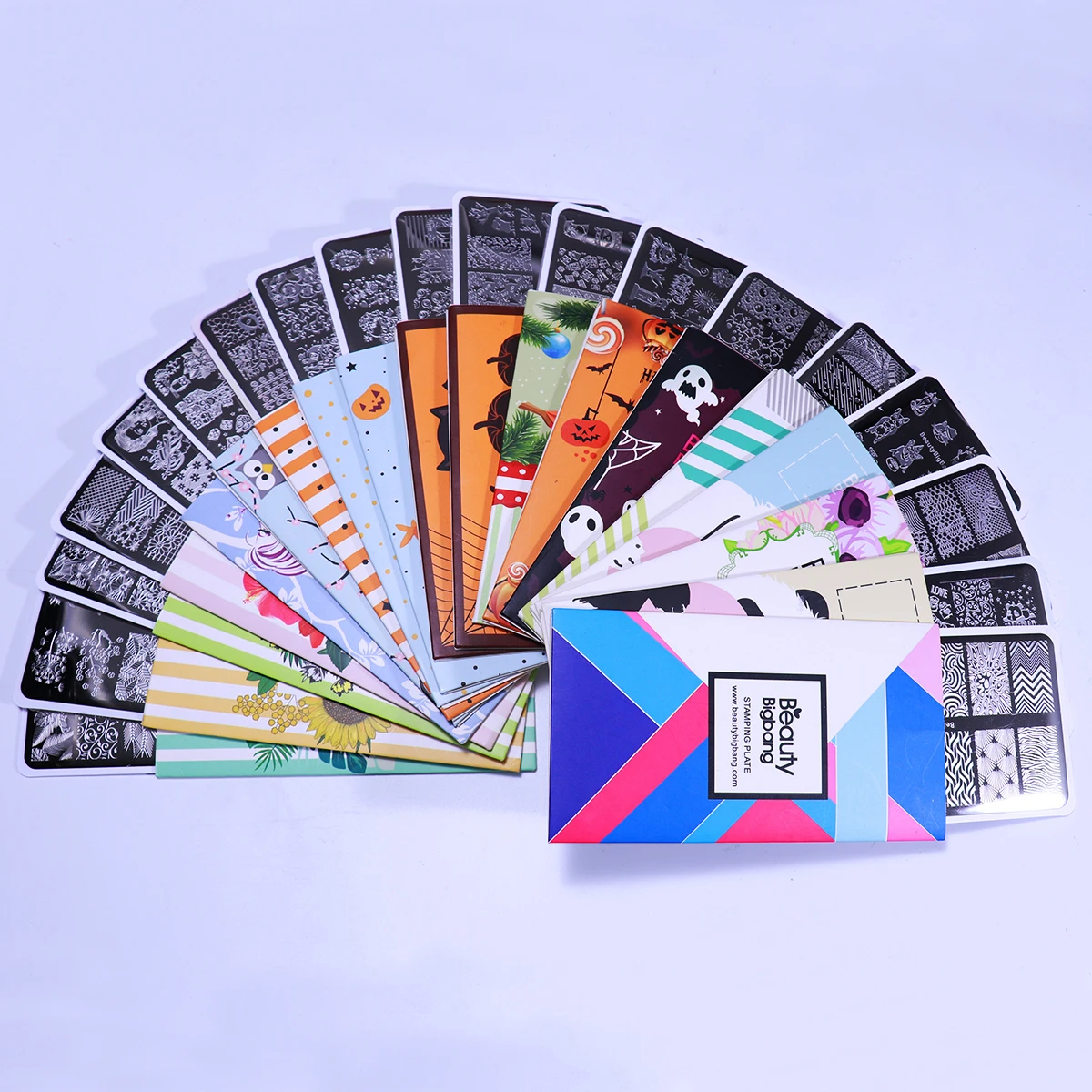Beautybigbang пластины для штамповки ногтей набор 10-19 шт цветок животное Геометрия