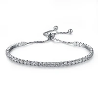 fahion crystal cubic zirconia tennis bracelet adjustable for women girl wedding gift jewelry