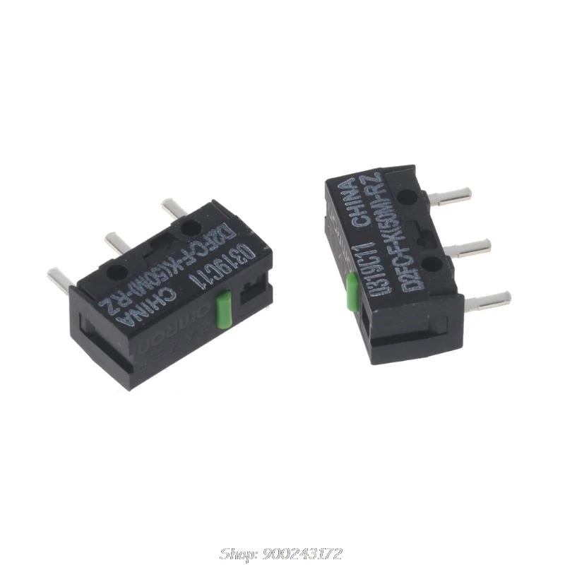 

2Pcs Original Mouse Micro Switch D2FC-F-K(50M)-RZ Green Dot 50 Millions click lifetime for razer N18 20 Dropship