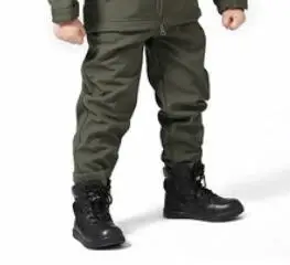 pants Уличная камуфляжная Водонепроницаемая детская тактическая куртка TAD из кожи акулы, флисовая куртка для охоты, Детская армейская одежда A9290 - Цвет: pants