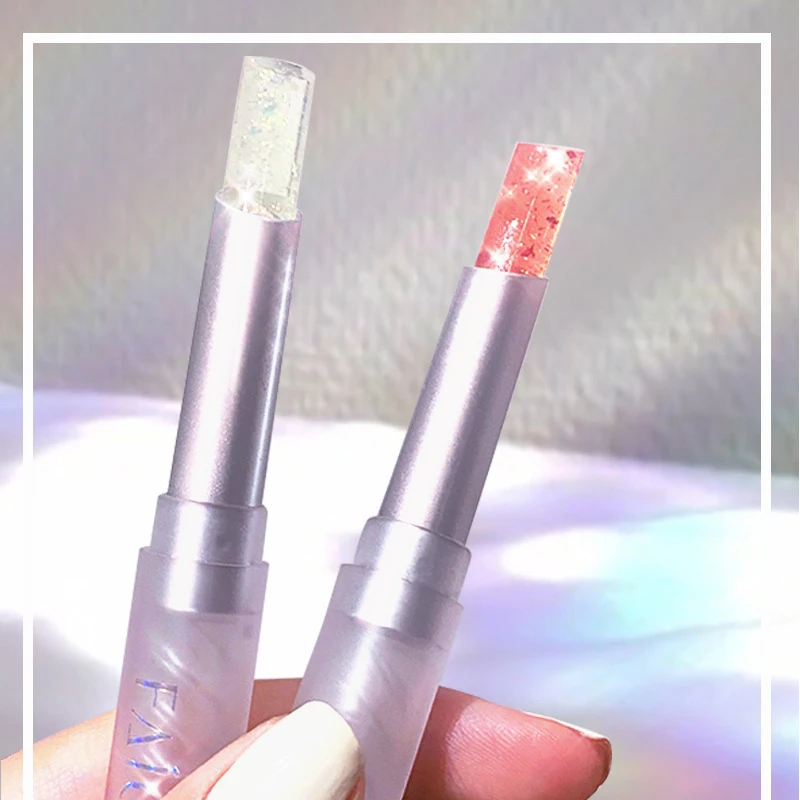 2 вида Увлажняющая губная помада перламутровая прозрачная меняющая температуру