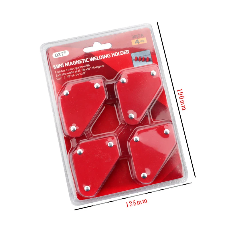 Набор Магнитных сварочных мини держателей треугольный фиксированный угол 4 шт. 9