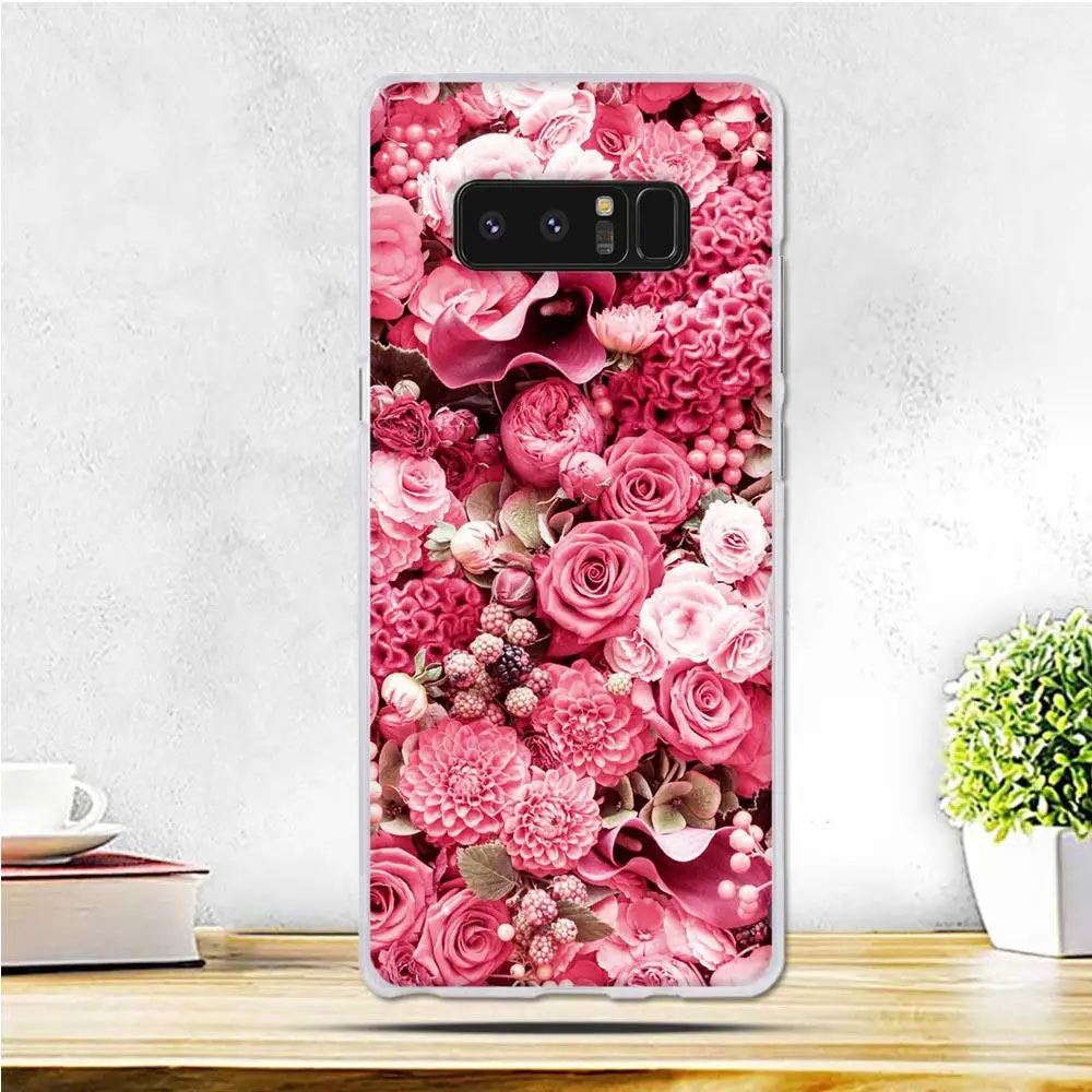 Роскошный мягкий силиконовый чехол для телефона Samsung Galaxy Note 8 N950F тонкий из ТПУ с 3D