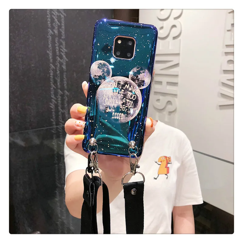 Милый Кот коготь планета Кроссбоди цепь ремень чехол для телефона для samsung galaxy note10 pro S10 Plus чехол s8 s9 Plus note8 note9 A8S A9S