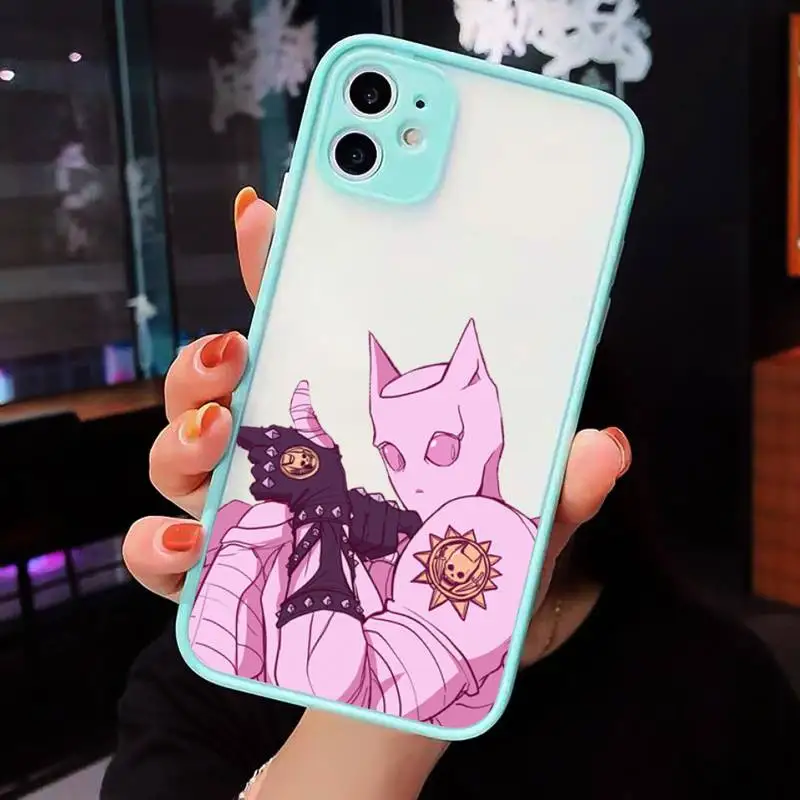 

JOJOS BIZARRE ADVENTURE OVER HEAVEN Phone Cases matte transparent For iphone 7 8 11 12 plus mini x xs xr pro max cover