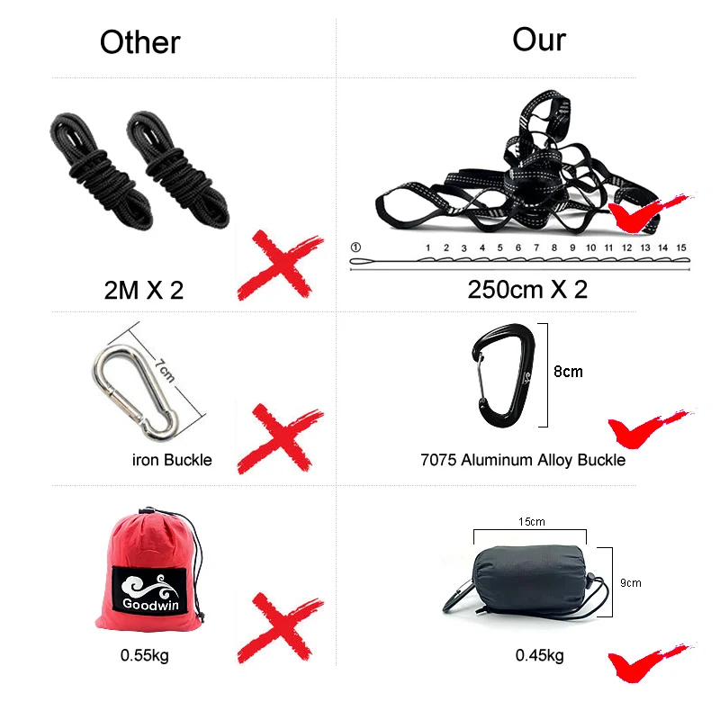 Гамак Lighten UP цвета хаки из нейлона 210T|hammock nylon|hammock hammockgreen hammock |