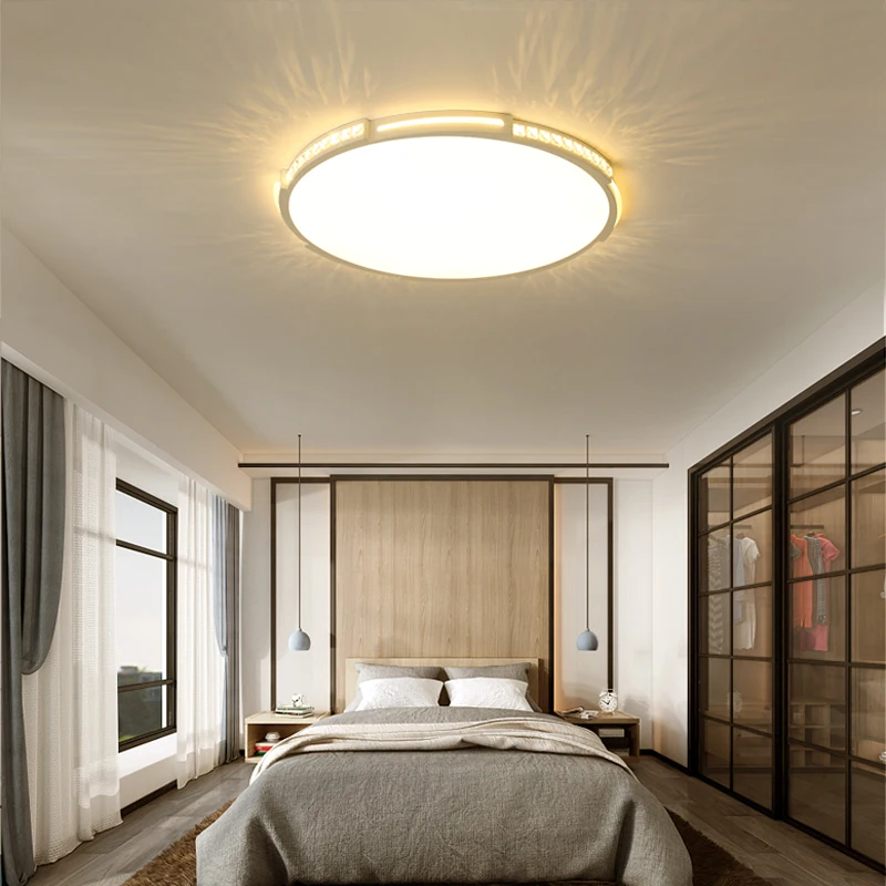 

Crystal ultra-thin LED Chandelier minimalism surface mounted modern chandelier lighting lustres para sala de jantar