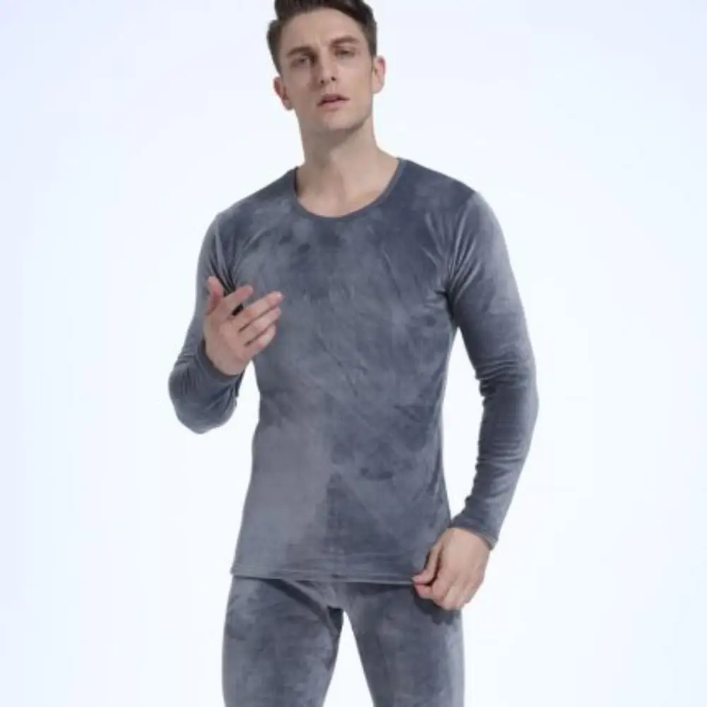 2020Male Thermal Underwear Men's Anti-bacterial Long Johns Winter Shirt+pants Set super Warm Thick polyester polarFleece stretch | Мужская