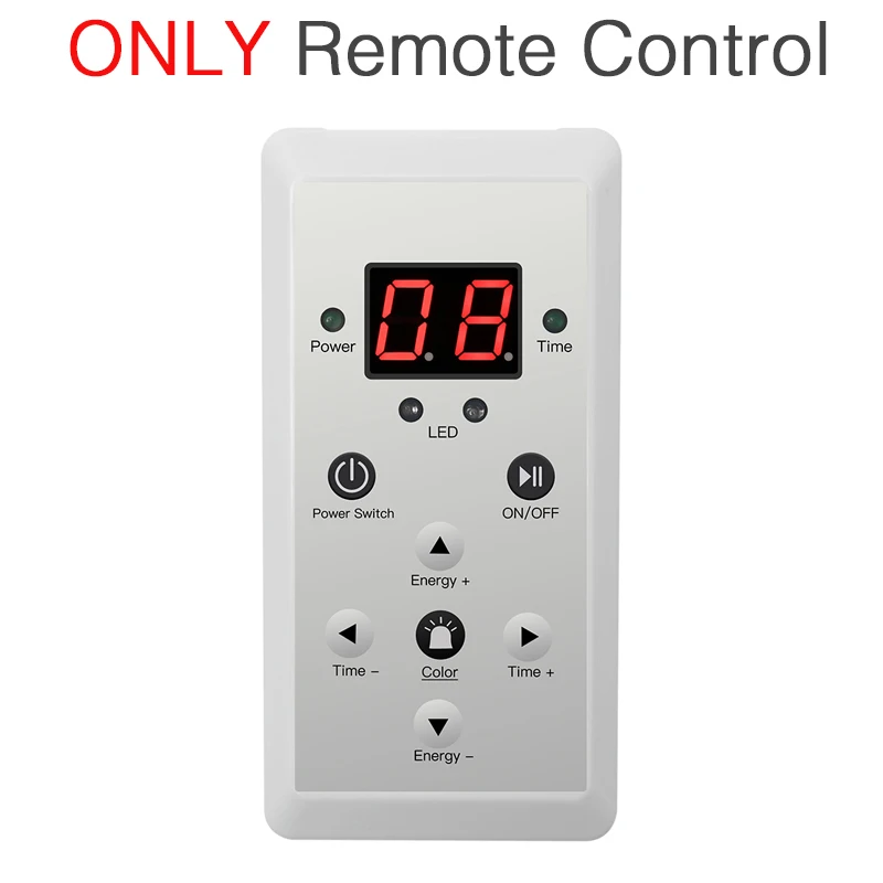 Only remote control Светодиодный Фотофон для красоты, электрическая светодиодный маска для лица, 7 цветов, светодиодный, для омоложения кожи, против морщин, фотонная терапия, лифтинг для лица - Цвет: Only remote control