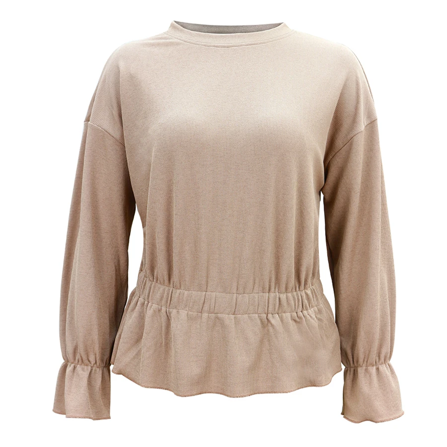 Pdfmily женское платье стильная повседневная футболка Осень-зима 2019 однотонная с