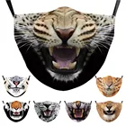 Маска с 3D принтом Armorhero Fierce Tiger Mask, забавная модная Тканевые Маски Маска для взрослых и детей для вечевечерние