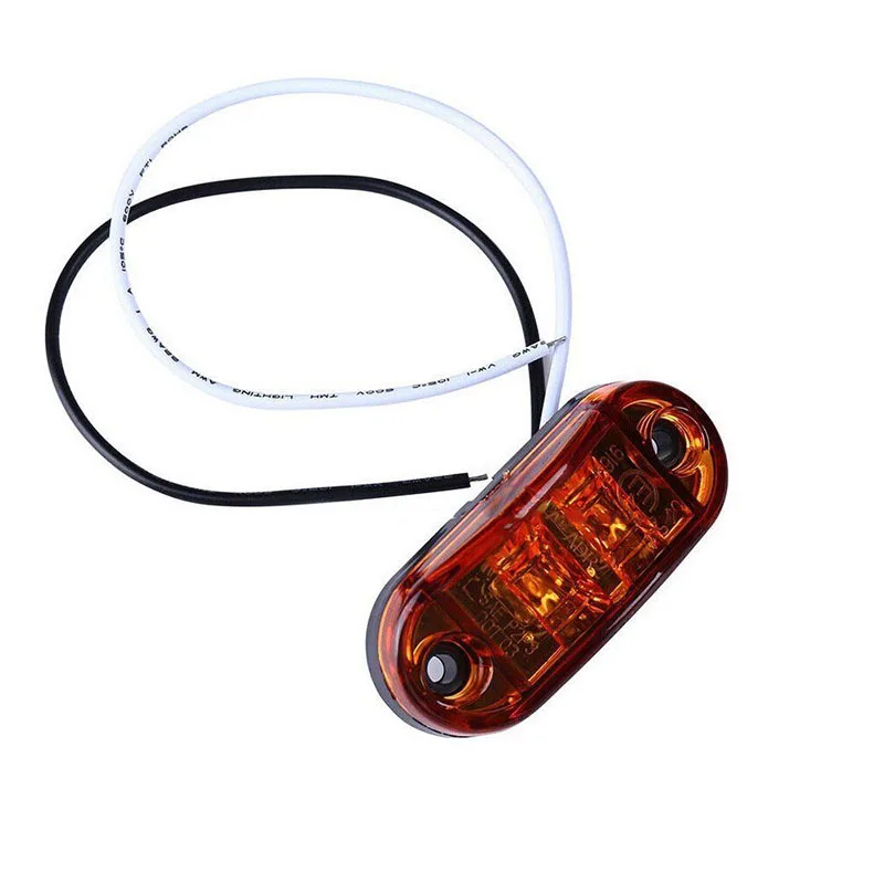 

10x 12/24V Yellow Side Trailer Auto Truck Turn Light LED Marker Clearance Lamp