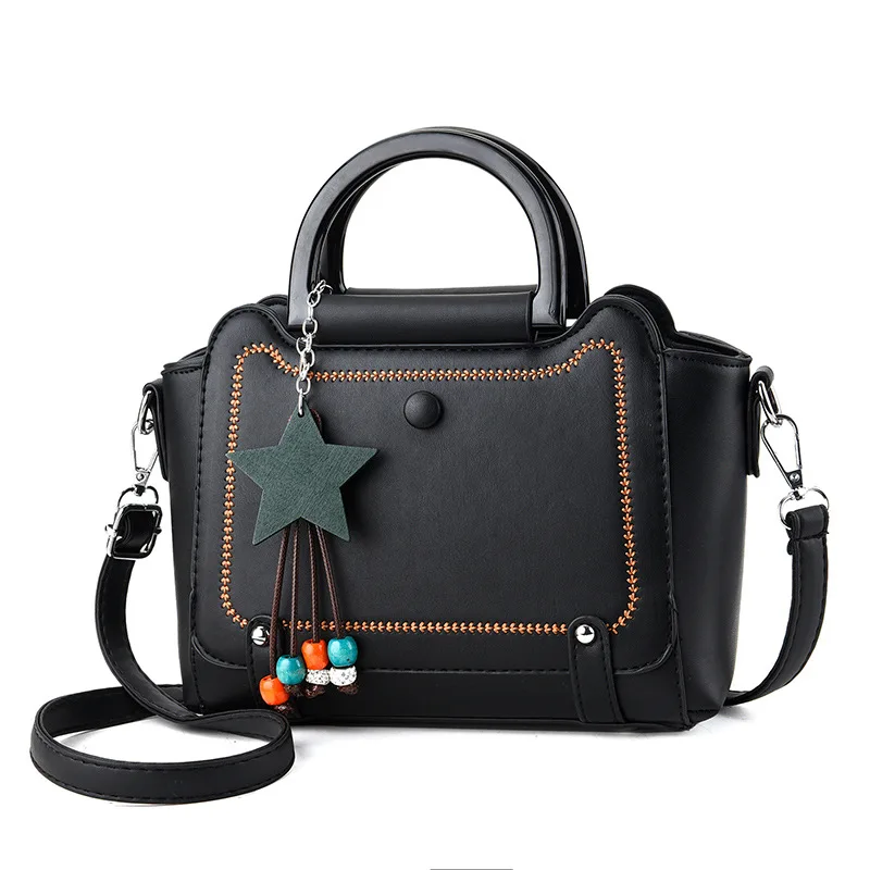 

2021 New Wild Fashion Casual Sen Students Foreign Soft Leather Exquisite Pendant Bag Shoulder Slung Temperament Net Red Envelope