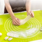 Новый силиконовый кухонный коврик для замеса теста, печенья, выпечки торта, толстые антипригарные коврики для вращения Аксессуары для выпечки листов