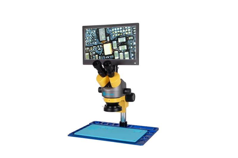 kailiwei lcd screen digital hdmi stereo trinocular microscope for mobile phone repair free global shipping
