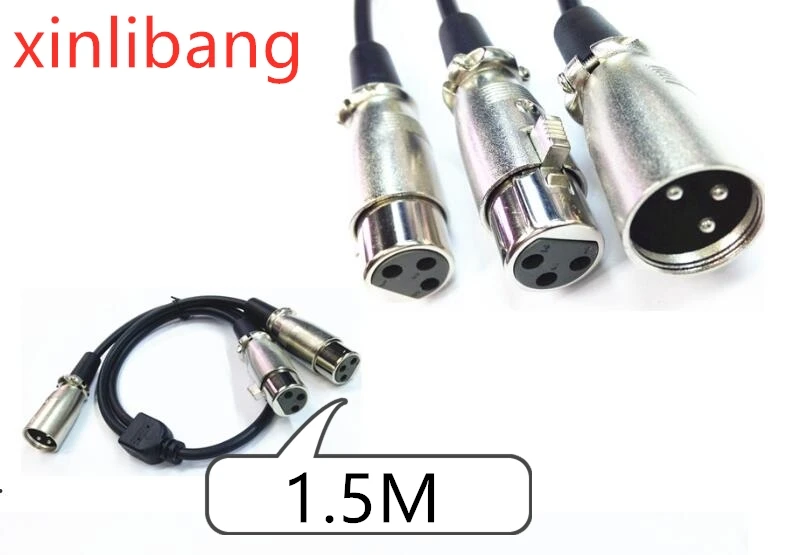 

Y-образный разветвитель XLR папа-2 XLR мама 1,5 м