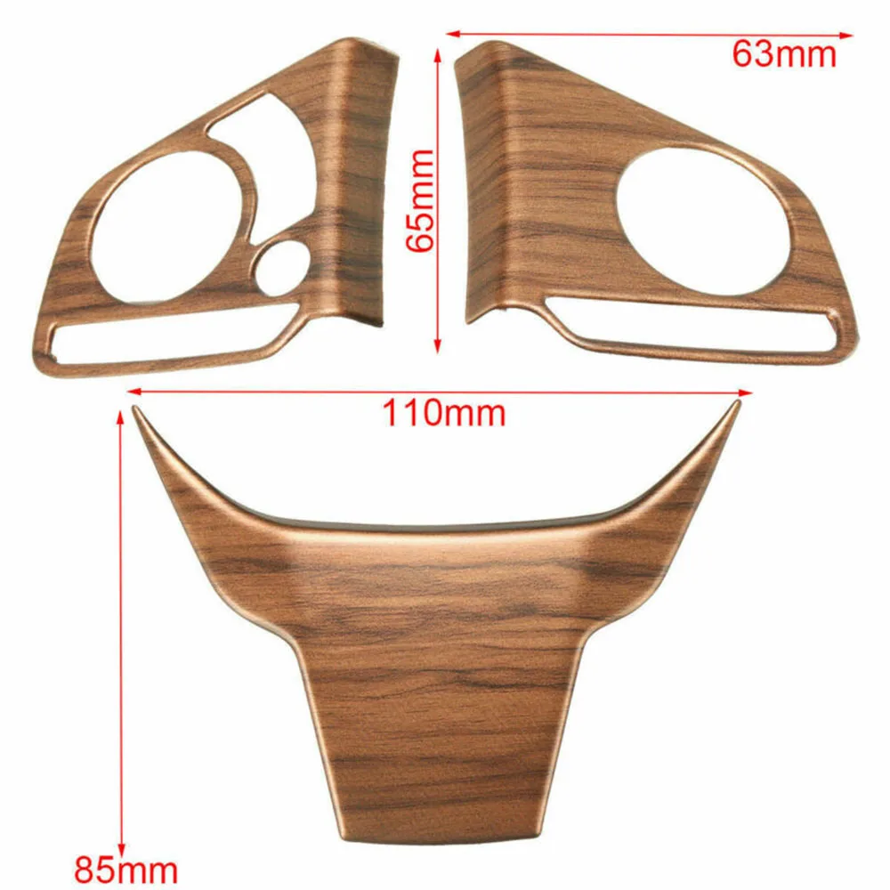 

Decor 3pcs/Set Cover Trims 2017-20 For Left-Hand Drive Vehicles Parts Durable