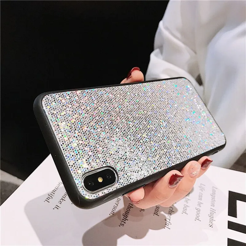 Блестящий цветной блестящий чехол для телефона huaweI P40 Lite P30 Pro P20 plus Mate 30 P SMART nova 3e TPU
