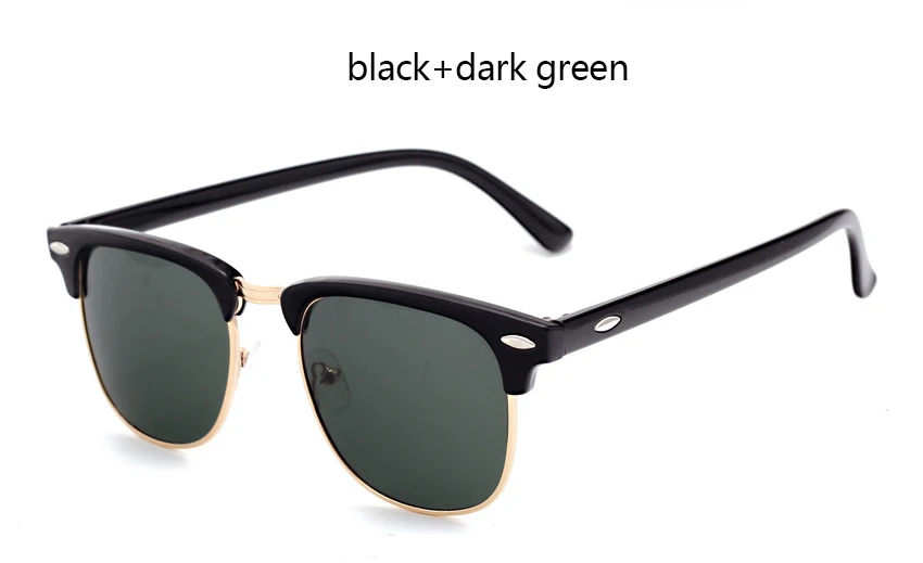 Black Dark Green LEONLION полуметаллические солнцезащитные очки для мужчин и женщин, брендовые дизайнерские очки, зеркальные солнцезащитные очки, модные Gafas Oculos De Sol, классические - Цвет линз: Black Dark Green