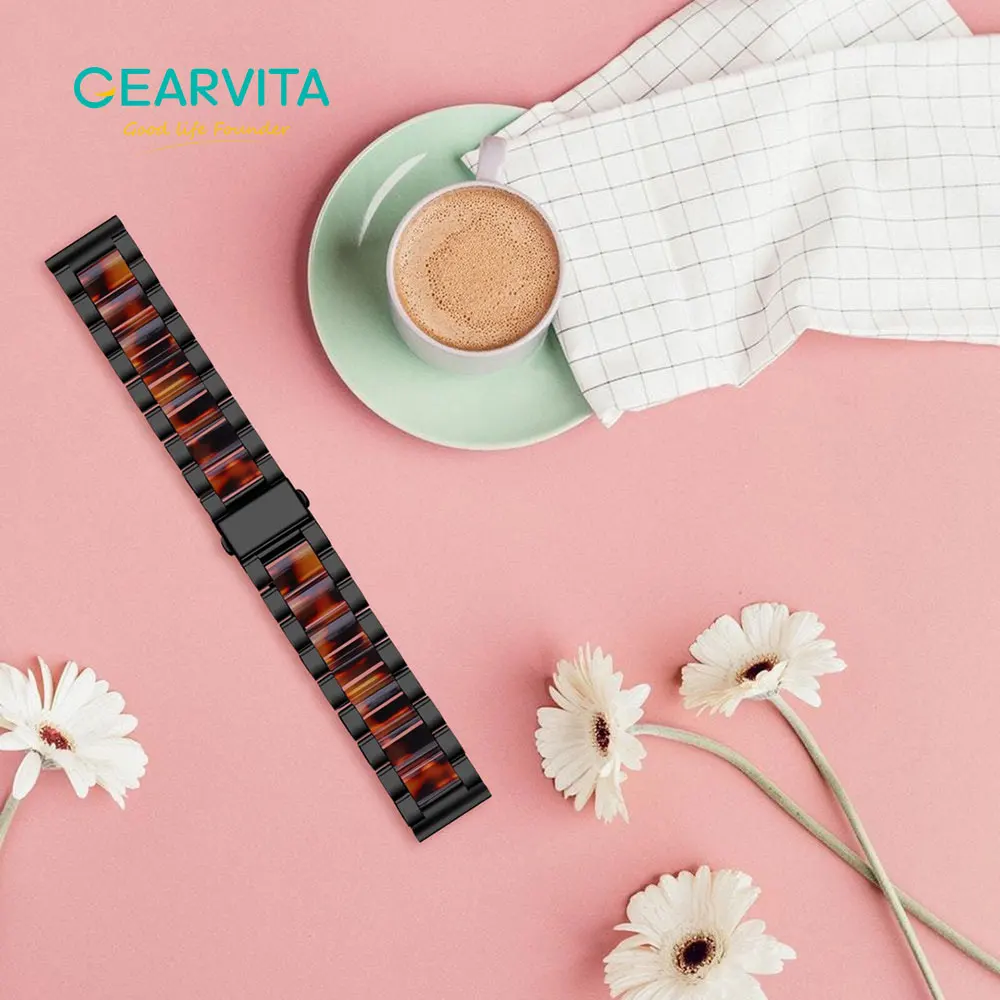 

20mm Steel Straps Silicone Smart Watch Band Watchbands Accessories For Huawei Samsung Watchband Smartwatch Magnetic Strap Bands