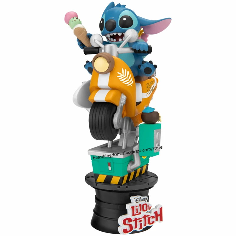 beast kingdom disney lilo stitch rocking car limited edition peripheral hand made scene decoration toy collection gift free global shipping