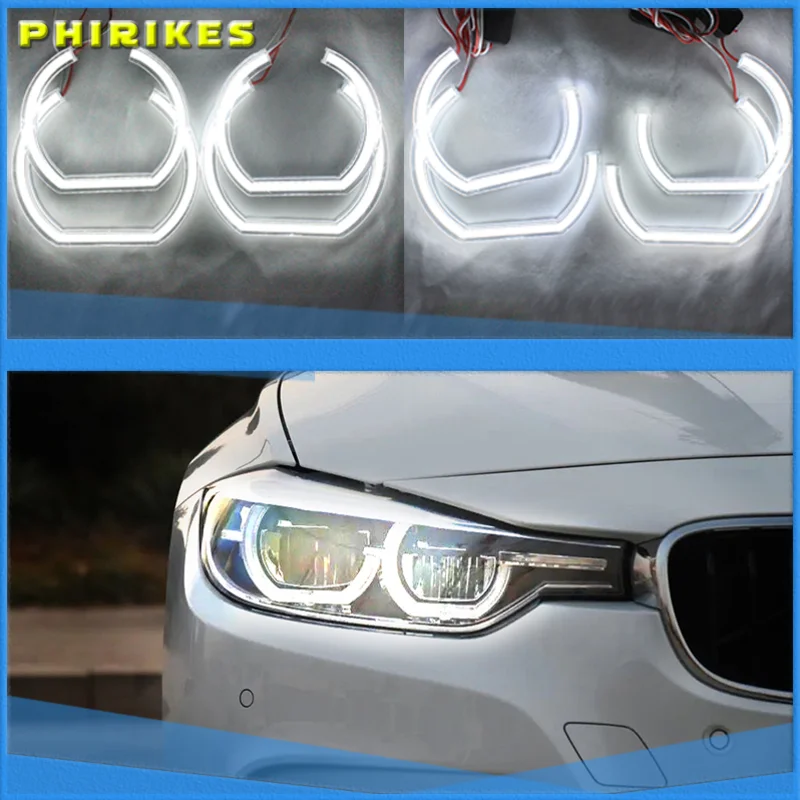 

For BMW 7 Series E38 1995-2001 XENON headlight DTM M4 Style Ultra bright led Angel Eyes DRL halo rings Retrofit Accessories